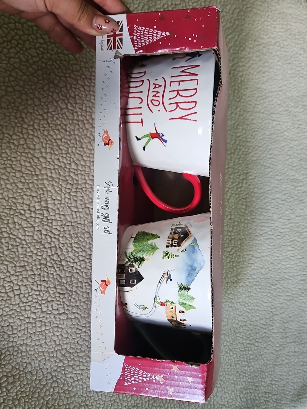 Merry and Bright Holiday Mug Set